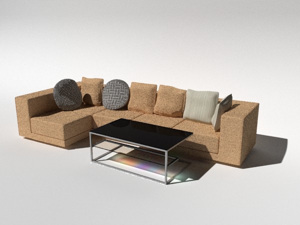 sofa+table+pillow preview image 1